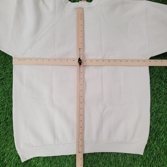 Vintage 90s Braves Raglan Sweatshirt Womens XL/2XL 23x24 White - Picture 3 of 16